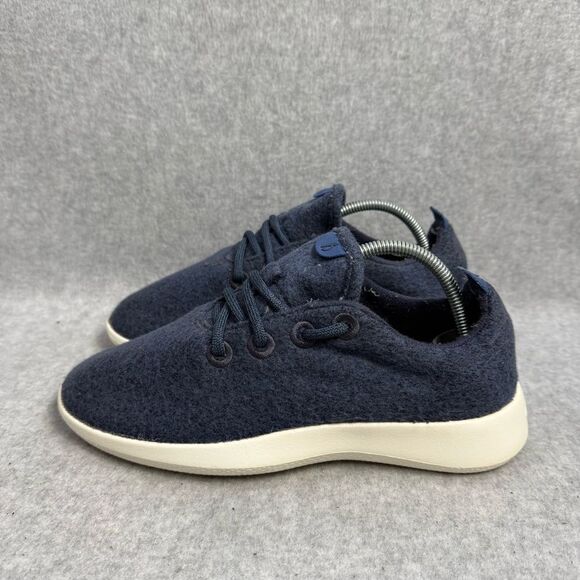 Allbird Wool Runner Women Shoe Size 7 Blue White Low Top Casual Everyday Sneaker - Picture 1 of 9